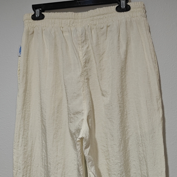 Vintage 90s Parachute Pants Large White Windbreaker Lightweight - Picture 5 of 13